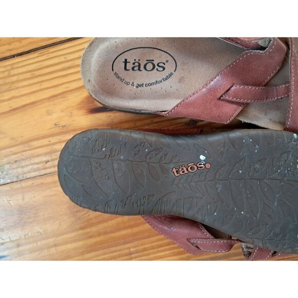 Women’s TAOS Perfect Leather Sandals Size 7 - Picture 2 of 2